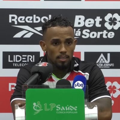 Cassiano se apresenta no Santa Cruz e aponta estilo: 'jogo por dentro'
