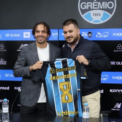 Krovinovic chega ao Grêmio e afirma: 'Não tenho medo' da pressão
