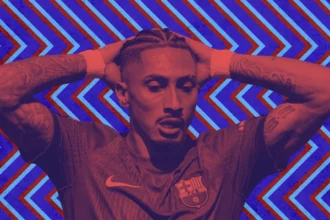 Raphinha luta por vaga no Barça após chegadas de Gordon e Bisiwu