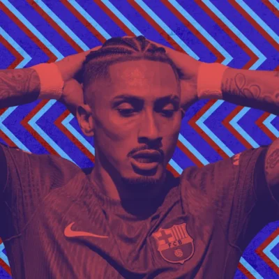 Raphinha luta por vaga no Barça após chegadas de Gordon e Bisiwu