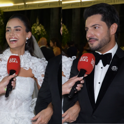 Thiago Bertoldo e Geórgia Fröhlich oficializam casamento em São Paulo