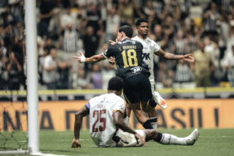 Thiago Borbas marca na Arena MRV e volta a balançar as redes