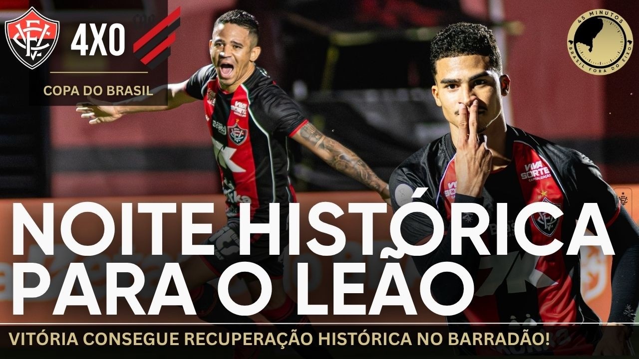 Vitória humilha Athletico-PR: 4 a 0 no Barradão e vaga nas quartas