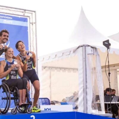 Jéssica Messali conquista bronze no revezamento misto do Mundial