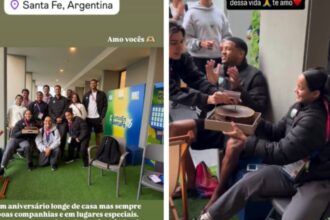 Juliana Viana comemora aniversário com delegação após ouro nos Sul-Americanos