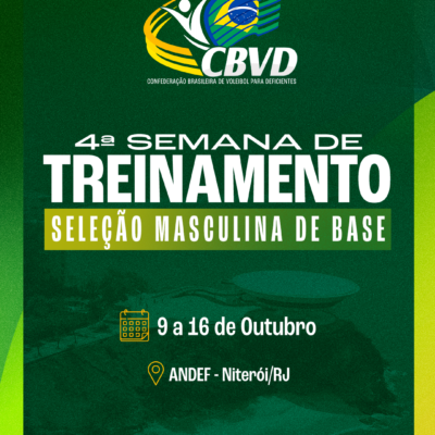 Seleção Brasileira Masculina de Vôlei Sentado de Base realiza mais uma semana de treinamento em Niterói