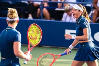 De olho na liderança: dupla de Stefani vence estreia no WTA de Wuhan