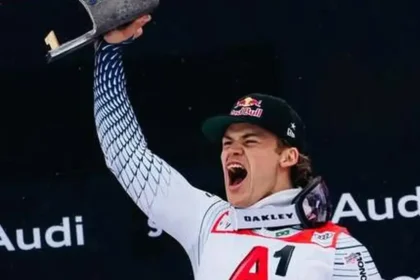 Lucas Pinheiro abre temporada com ouro em slalom gigante na Áustria