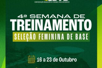 Seleção Brasileira Feminina de Vôlei Sentado de Base realiza 4ª semana de treinamento em Niterói