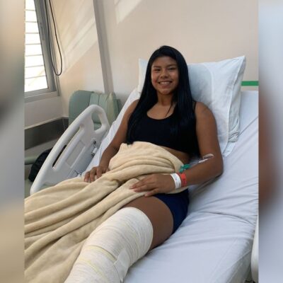 Atacante de 15 anos do Tocantins se submete a cirurgia no joelho