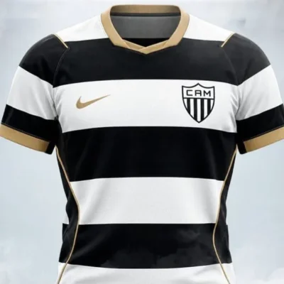 Atlético-MG lança camisa 3 listrada eleita pela torcida
