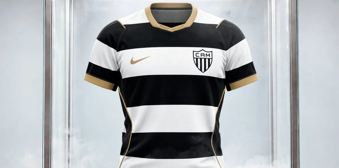 Atlético-MG lança camisa 3 listrada eleita pela torcida