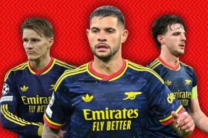 Bruno Guimarães impulsiona meio-campo do Arsenal no empate com Bayern