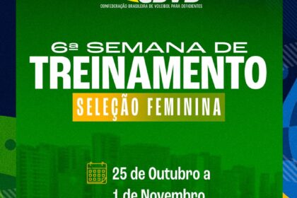 Seleção Brasileira Feminina de Vôlei Sentado intensifica preparação em Fortaleza