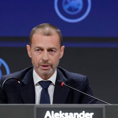 Čeferin confirma candidatura e disputará quarto mandato na UEFA
