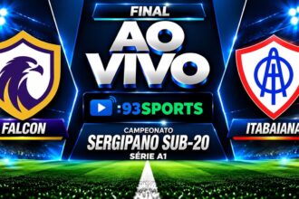 Final do Campeonato Sergipano Sub-20: Falcon x Itabaiana ao vivo no 93Sports neste sábado