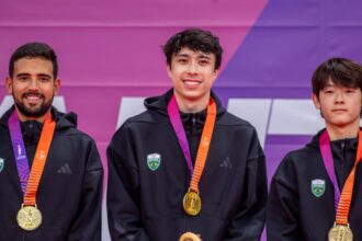Guilherme Teodoro lidera Brasil ao ouro por equipes no tênis de mesa