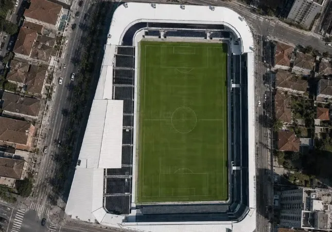 Santos avança reforma da Vila Belmiro e rebaixa antigo setor Visa