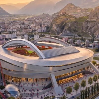 Sion revela projeto de estádio com montanha-russa por €494 mi