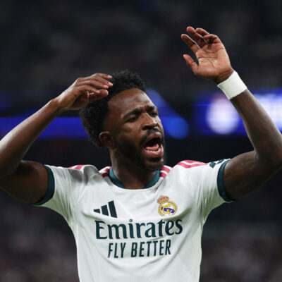 Vinicius soma três expulsões diretas em nove temporadas pelo Real Madrid